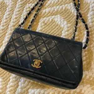Vintage Chanel lambskin mini flap. Pet free/ smoke free home.